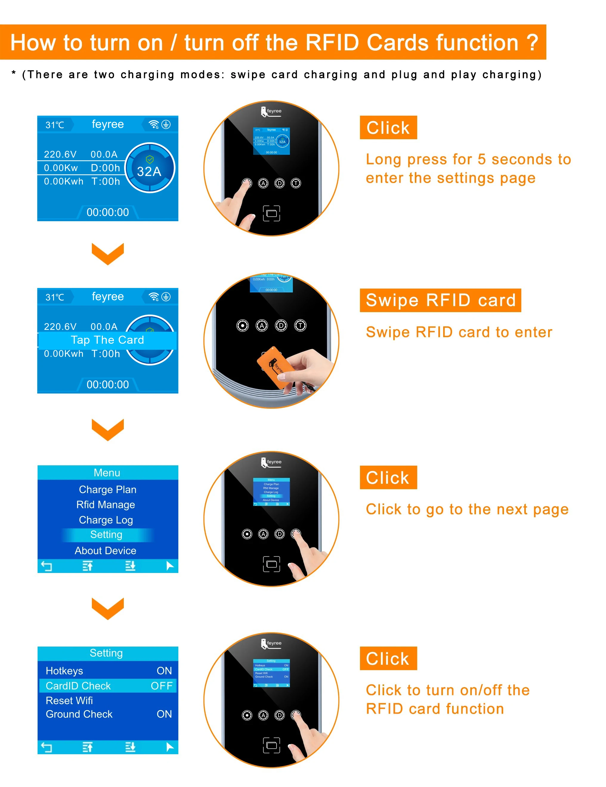 Outdoor-ready EV wallbox with high-strength, durable materials for sunscreen prevention and all-weather performance.