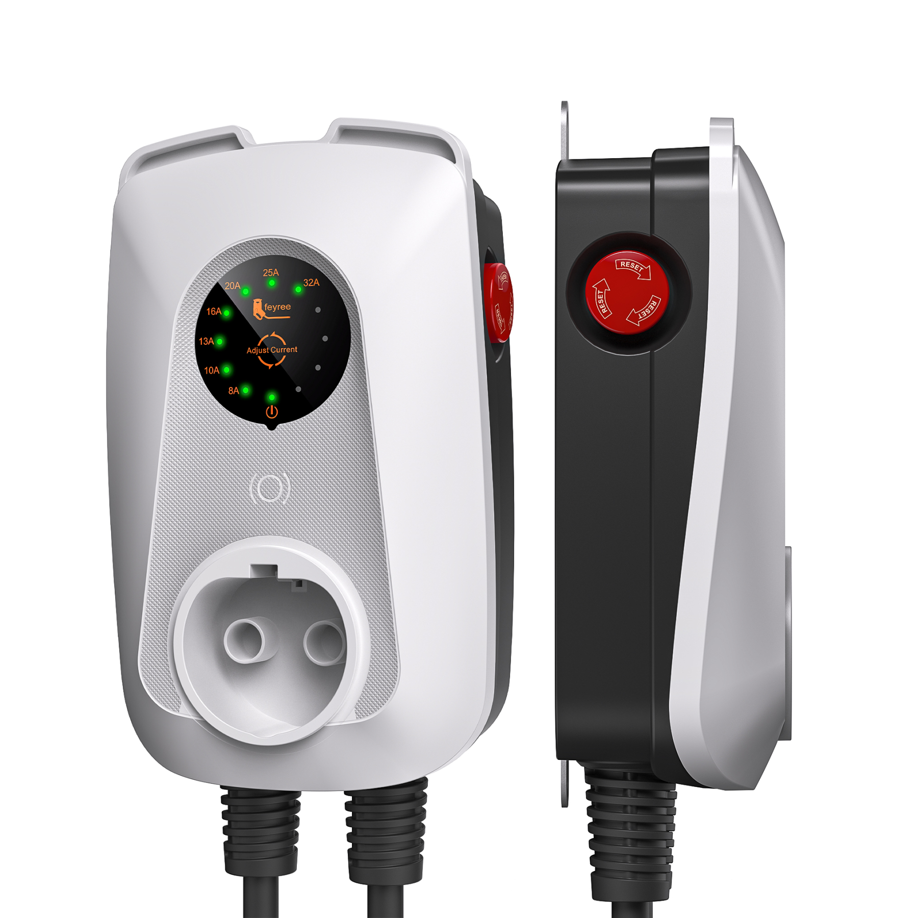 feyreeType2 7KW EV Charger 32A  Adjustable  Fast Charging Socket Version