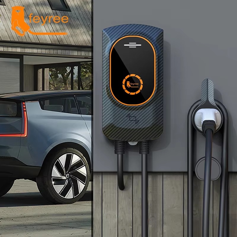 feyree EV Charger Type2 Cable 32A 7KW EVSE Wallbox Plug in and Charge