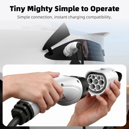 feyree Type 2 to NACS EV Charger Adapter 32A 7kW 1 Phase AC Charging Cable Connector for Tesla Electric Car Home Charging