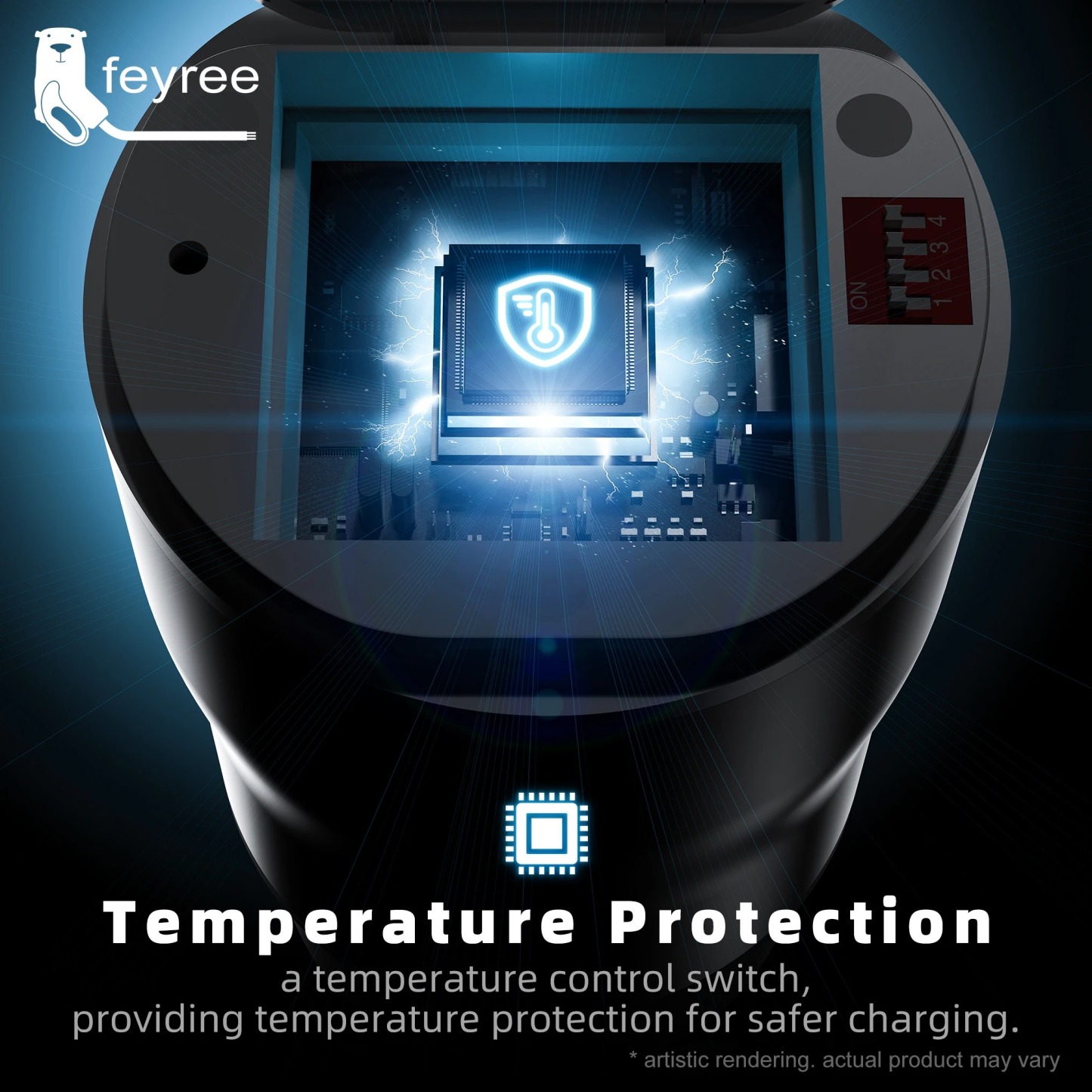 feyree Type2 V2L Discharger Adapter for MG/Kia/Hyundai/Chinese EVs