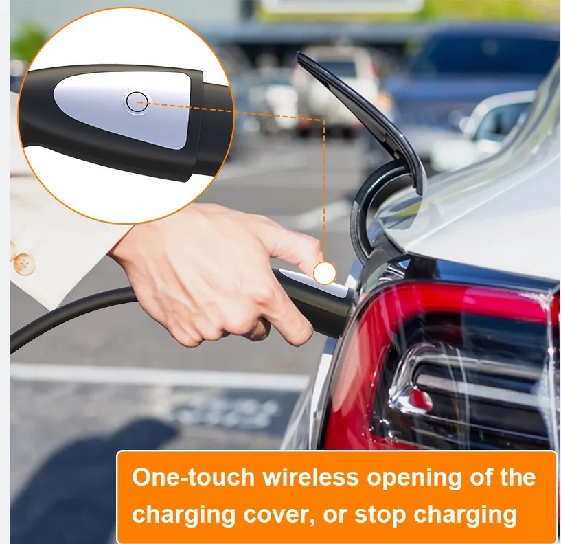 feyree Portable EV Charger 3.5KW Charging Stations 16A Adjustable Current Fast Charging with NACS Plug Compatible for Tesla Cars-feyree