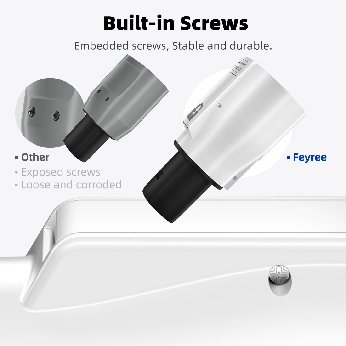 feyree Type 2 to NACS EV Charger Adapter 32A 7kW 1 Phase AC Charging Cable Connector for Tesla Electric Car Home Charging