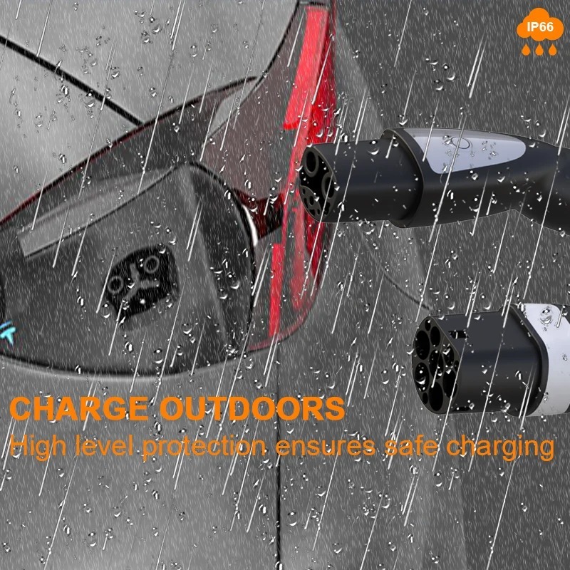 feyree Type2 to Tesla Charging Cable 16A 3.5KW 32A 7KW for Tesla Model 3 Y X S for Public Charging Station-feyree