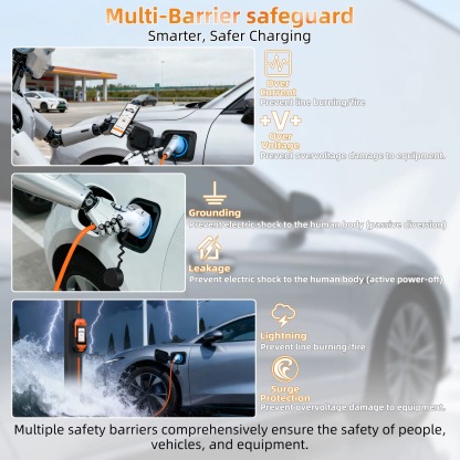 Feyree GB/T EV Charger 16A 3.5kW Portable Charger 1P 4.3'' Touchscreen Smart APP OTA Version Current Adjustable for Electric Car