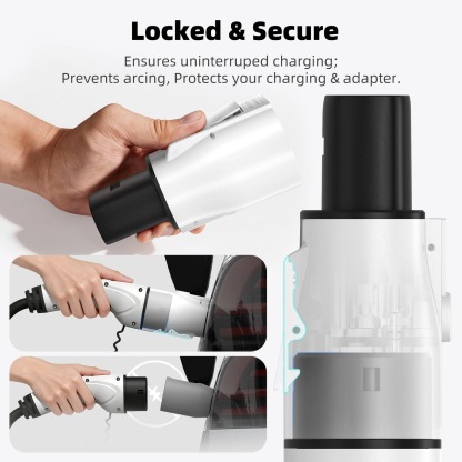 feyree Type 2 to NACS EV Charger Adapter 32A 7kW 1 Phase AC Charging Cable Connector for Tesla Electric Car Home Charging