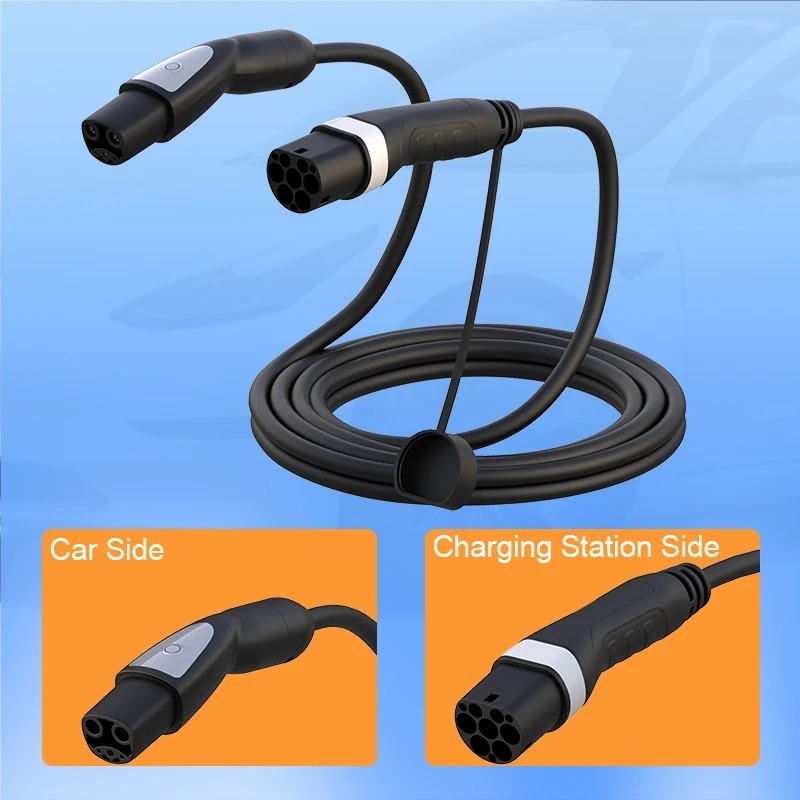 feyree Type2 to Tesla Charging Cable 16A 3.5KW 32A 7KW for Tesla Model 3 Y X S for Public Charging Station-feyree