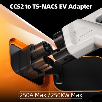 feyree CCS2 to Tesla AC+DC Adapter Fit for Tesla Model 3/X/Y Made in USA CCS2 Combo Adapter Support CCS2 and Type2 EV Charger