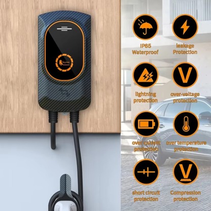 feyree EV Charger Type2 Cable 32A 7KW EVSE Wallbox Plug in and Charge