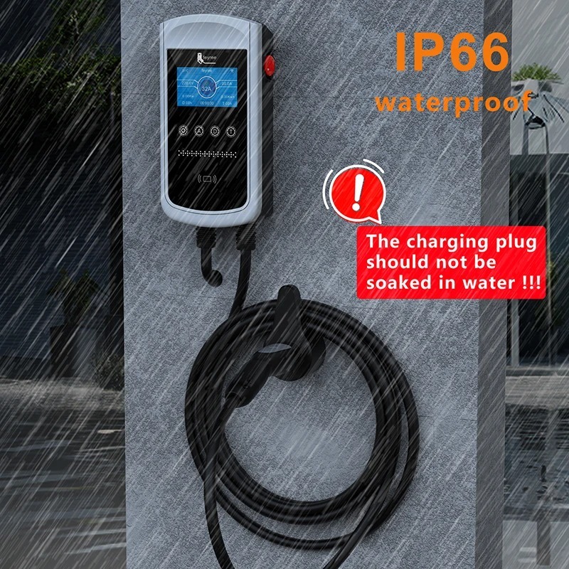 feyree Tesla EV Charging Station 7KW 9.6KW 12KW With APP Control 4.3″ Screen-feyree