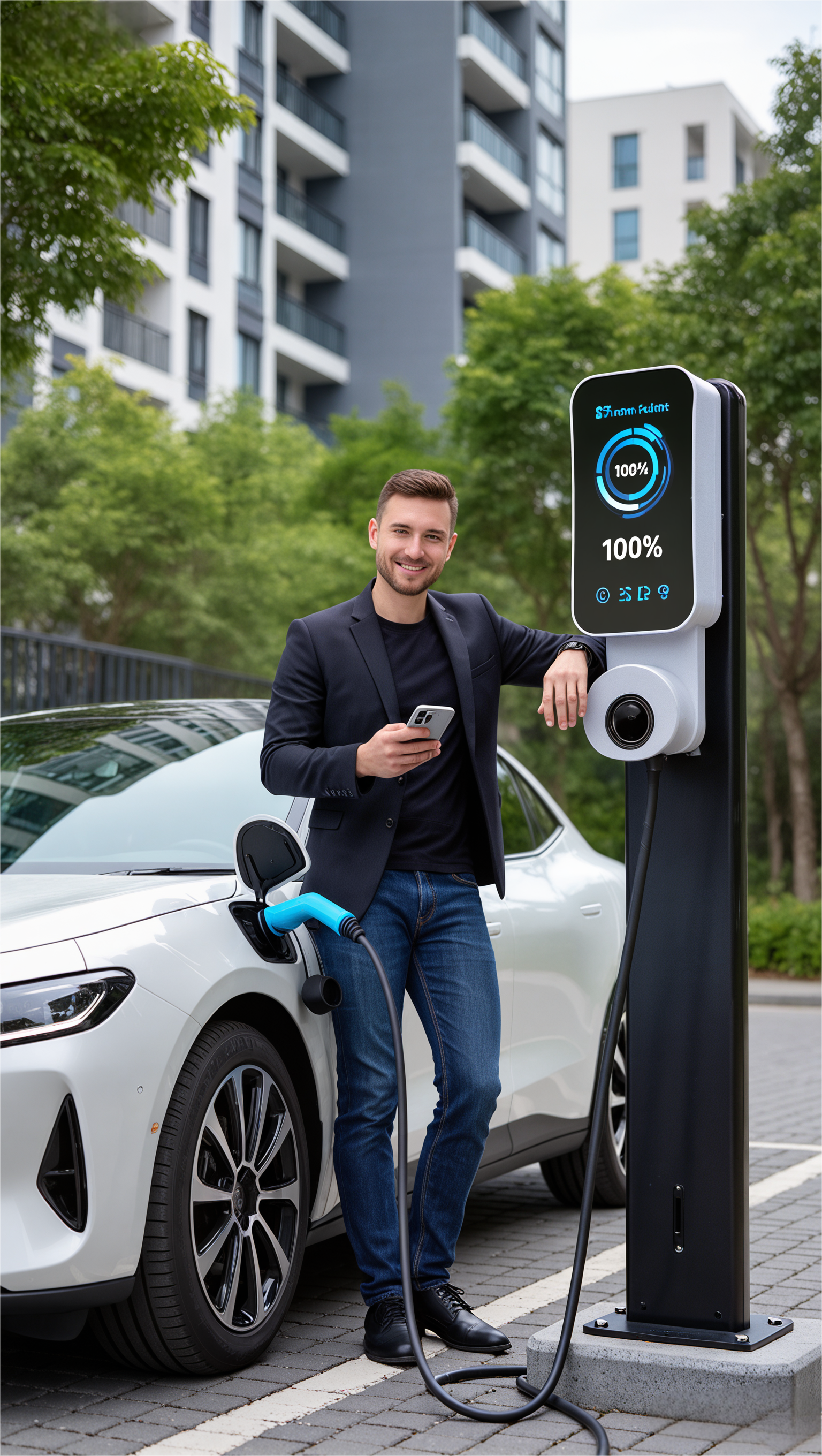 ev charger to 100%