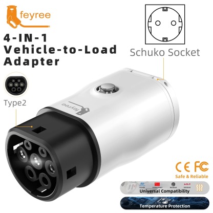 feyree Type2 V2L Discharger Adapter for MG/Kia/Hyundai/Chinese EVs