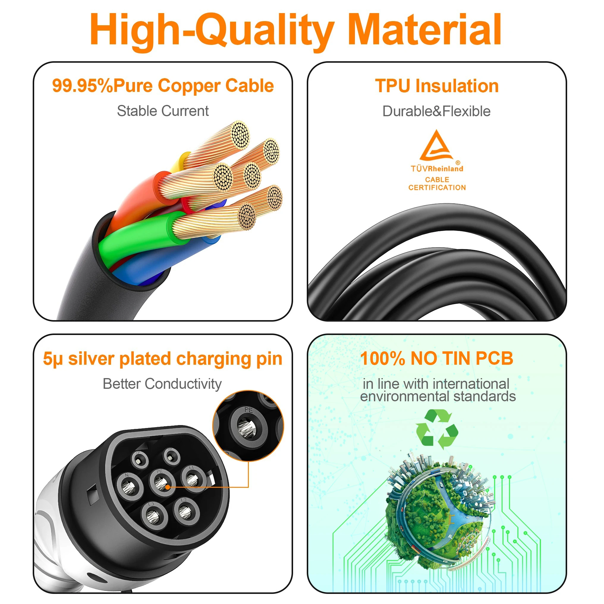 Smart 7.6kW to 22kW home EV charger featuring remote app control and schedule charging to save you money.