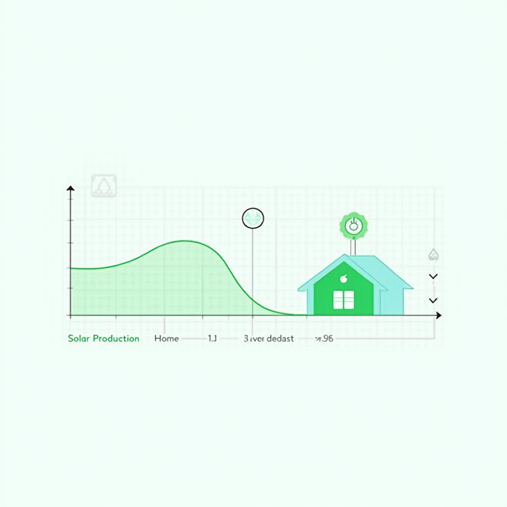 Diagram showing solar panel energy powering a Level 2 EV charger for highly efficient, zero-cost home charging.