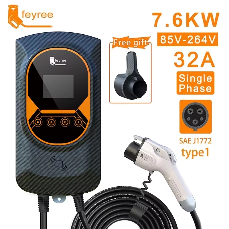 ev charging stations Type1 J1772 Wallbox 32A 7.6KW Type1 5m Cable