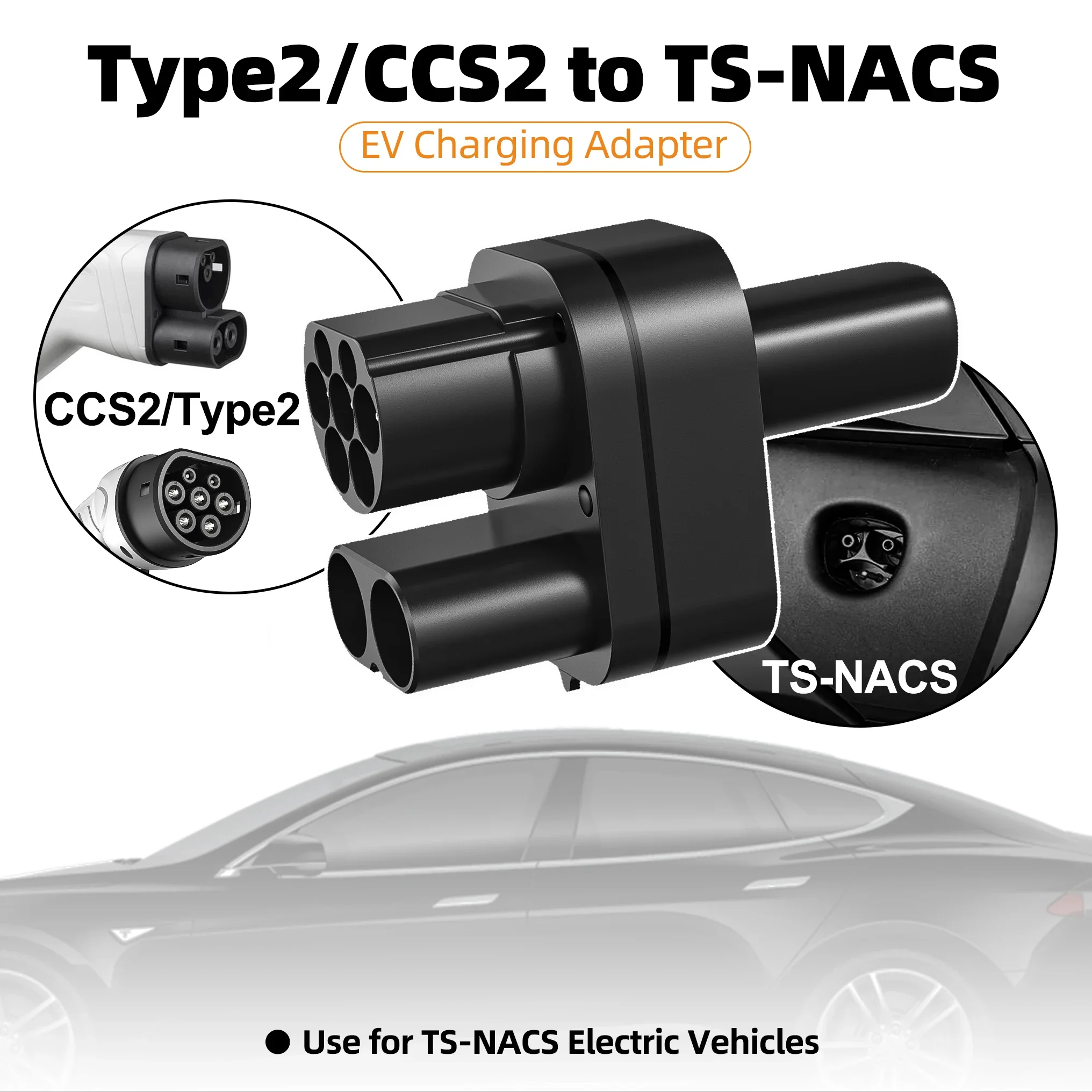 CCS2 to Tesla Adapter for Model 3 Y X