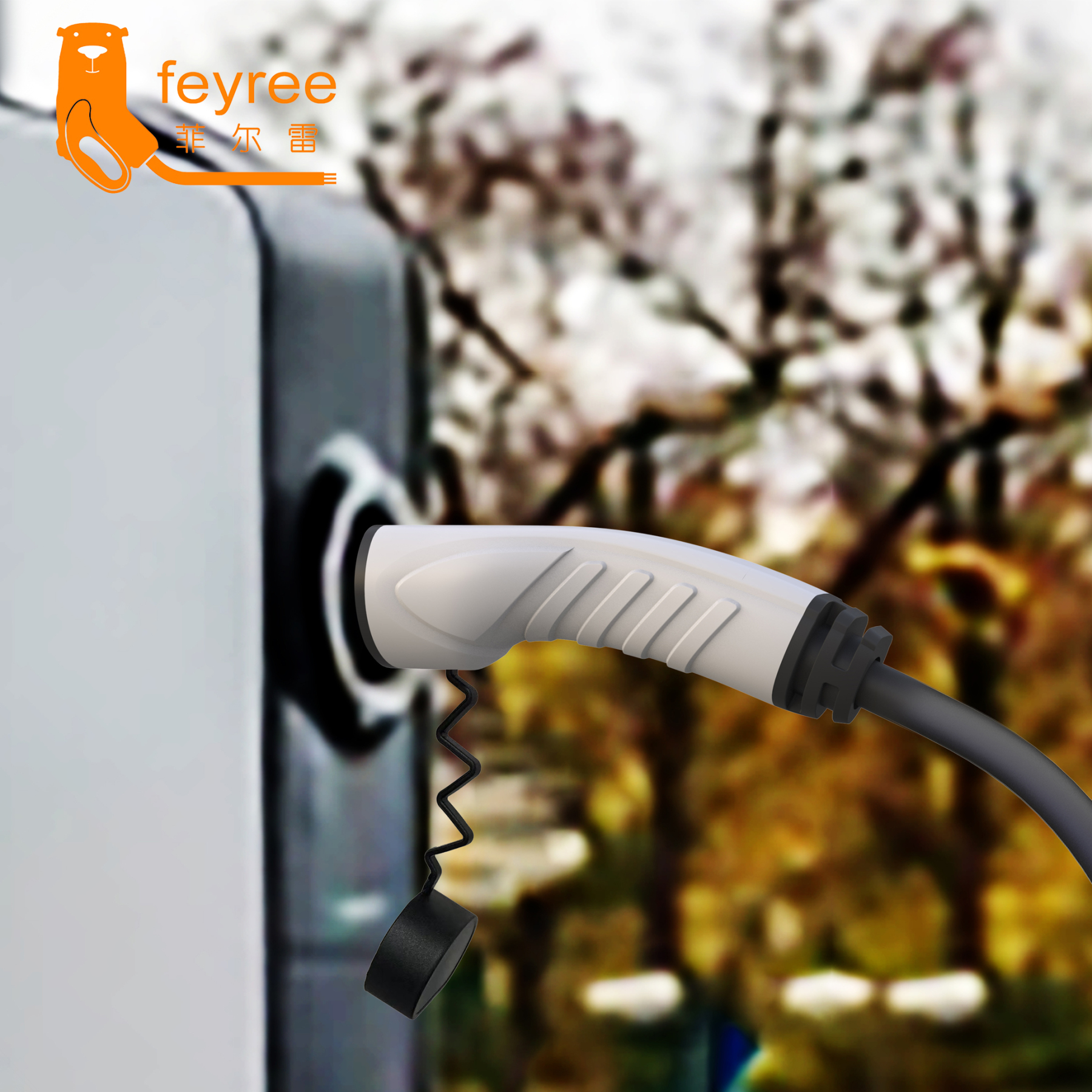 feyree Type2 Male Charger Plug 32A Power Supply Side 16A 3Phase IEC62196-2 Adapter for Electric Car Wallbox Charging Station-feyree