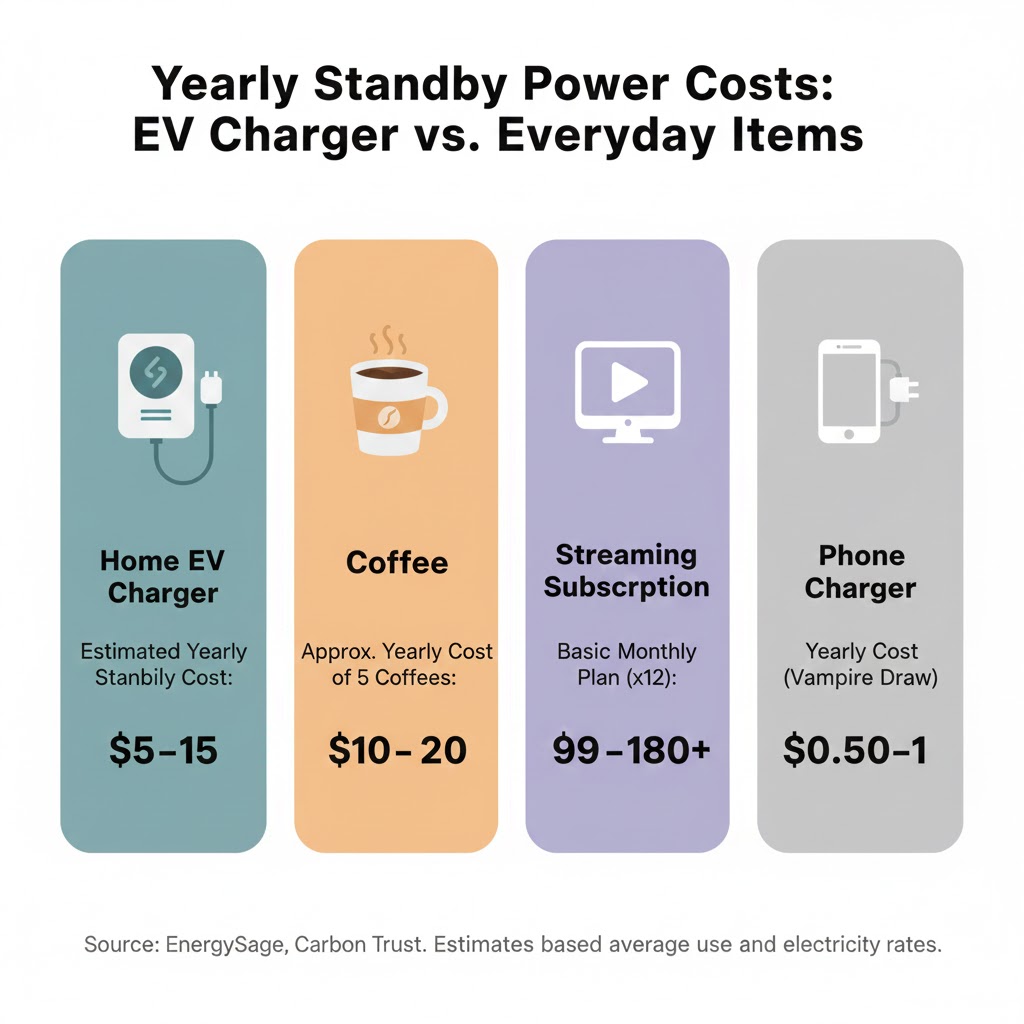 Energy-efficient Wi-Fi wallbox EV charger with 2-10W low standby power, offering cost-effective and reliable smart home charging.
