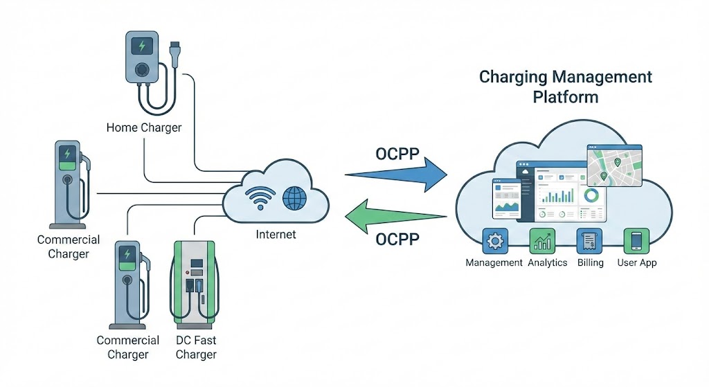 Smart wallbox EV charger with long cable and app control for fast, reliable, and convenient home charging.