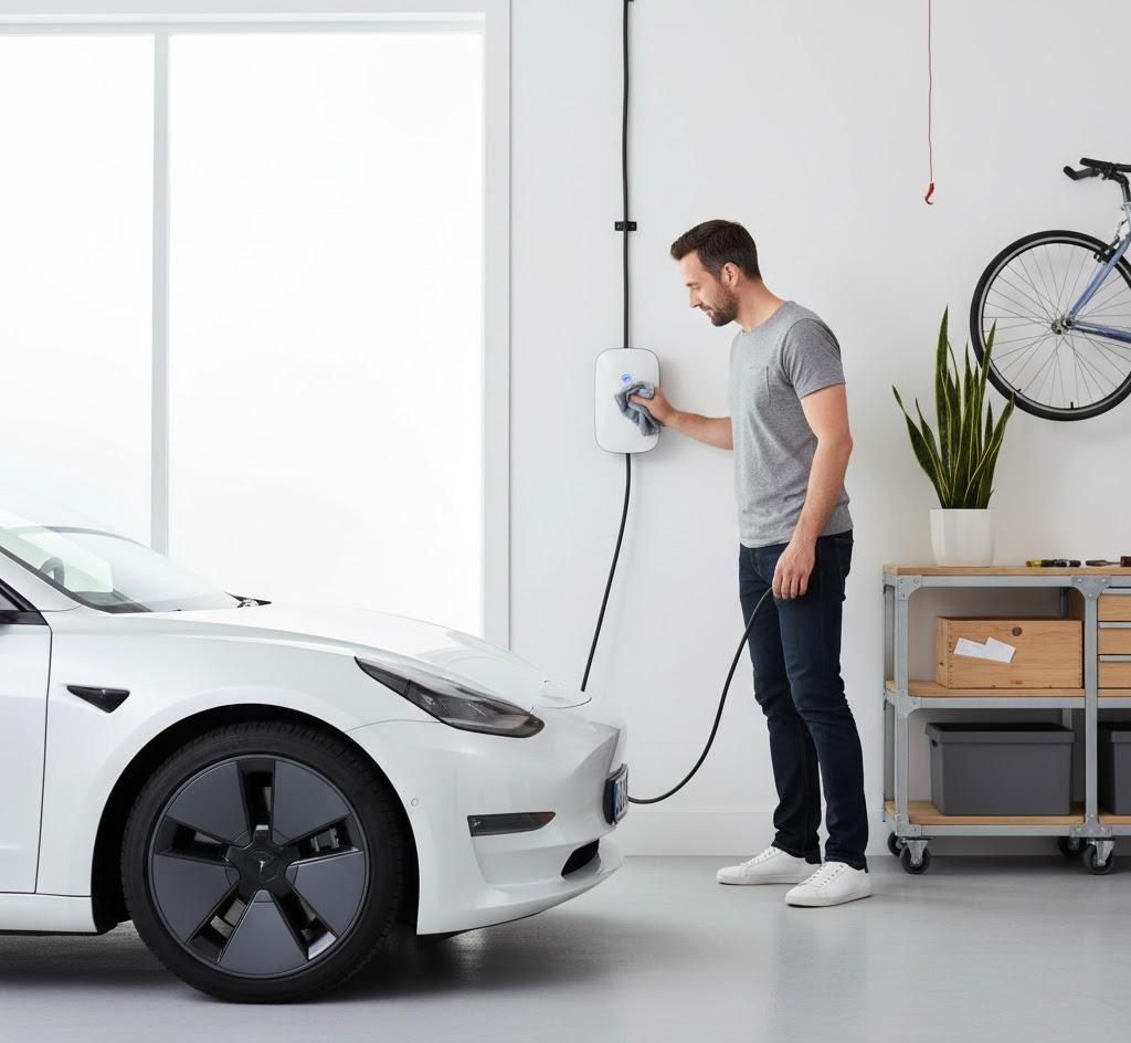 7kW portable EV charger with 5m Type 2 cable; reliable and fast charging for home or road trips.