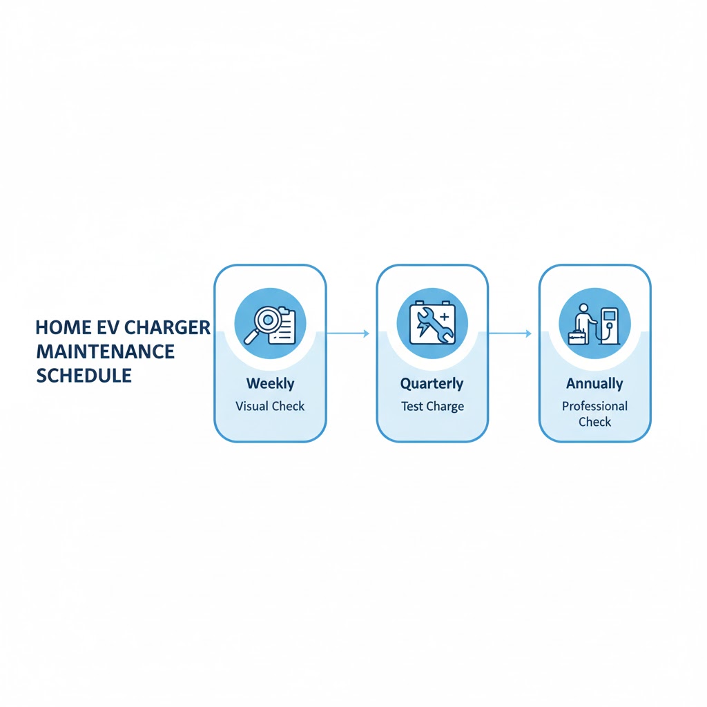 Sleek 11kW smart home EV wallbox, Type 2 connector, safe and durable for reliable, everyday charging.