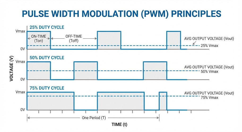 Reliable PWM-controlled DC-DC buck converter schematic for high-efficiency EV chargers, providing fast, safe home charging for electric vehicle batteries.