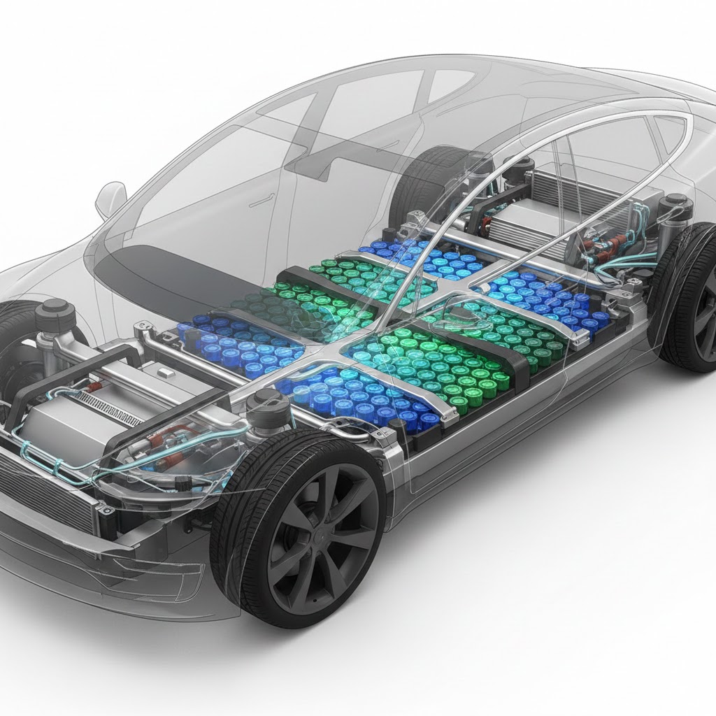 Advanced EV battery pack architecture designed for rapid charging compatibility, ensuring maximum power efficiency and long-term vehicle durability.