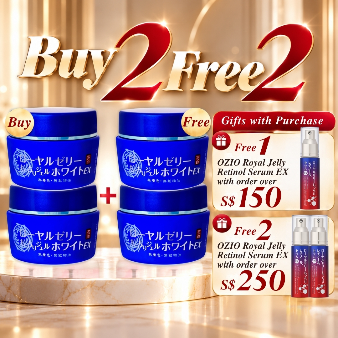 【10.10 Sale】 OZIO Royal Jelly Gel White EX BUY 2 FREE 2