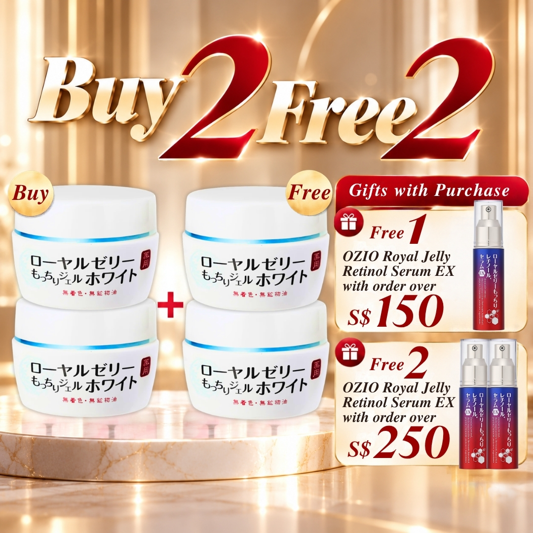 【10.10 Sale】 OZIO Royal Jelly Gel White BUY 2 FREE 2