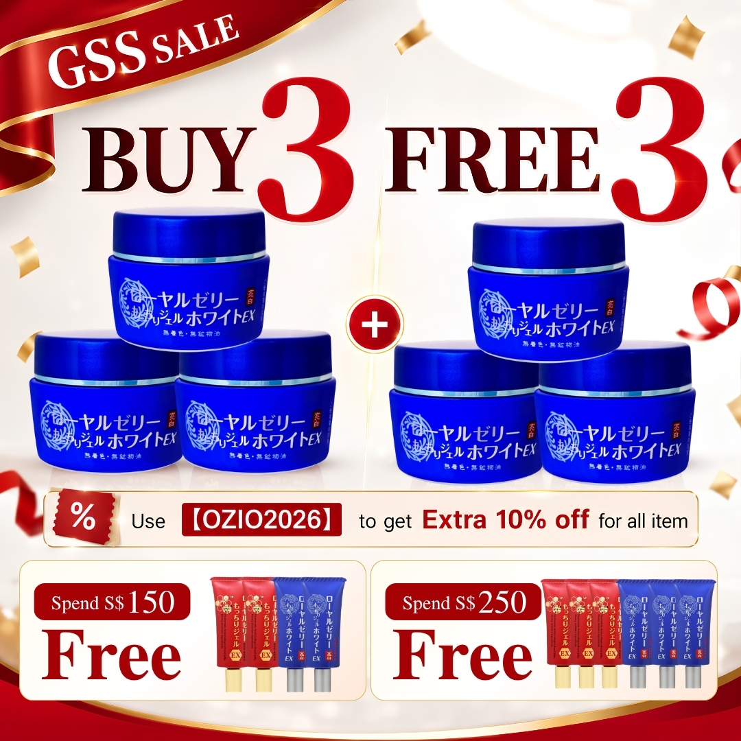 【GSS Sale】 OZIO Royal Jelly Gel White EX BUY 3 FREE 3