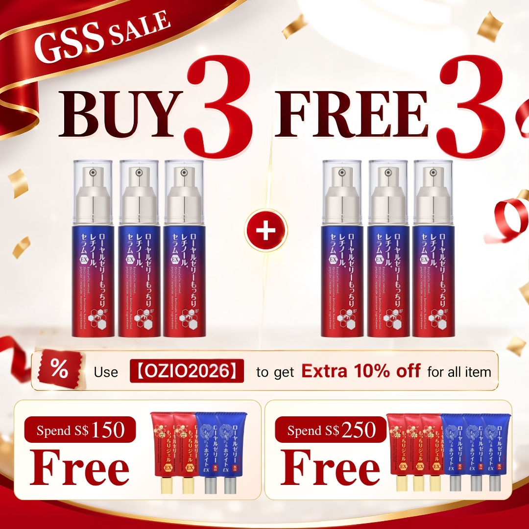 【GSS Sale】 OZIO Royal Jelly Retinol Serum EX B3F3