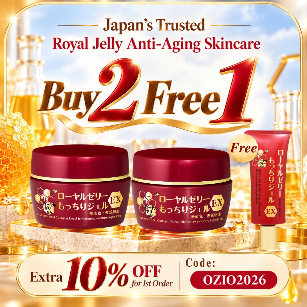 【First Order Bundle】 OZIO Royal Jelly Gel Ex BUY 2 FREE 1（2 OZIO Royal Jelly Gel EX + 1 OZIO Royal Jelly Gel EX MINI 20g）