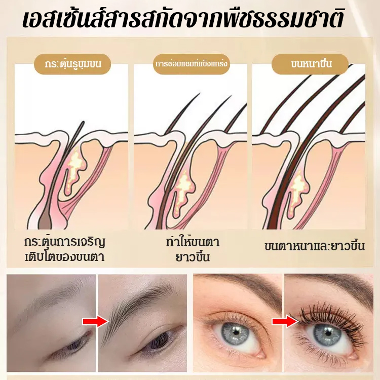 [หนาอย่างเป็นธรรมชาติ] เซรั่มบำรุงขนตา ฟื้นฟูขนตา