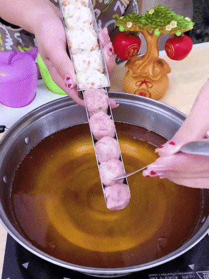 304不鏽鋼雙頭肉丸製作器