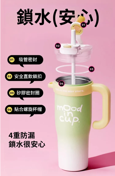 車載巨無霸保溫保冷吸管水杯