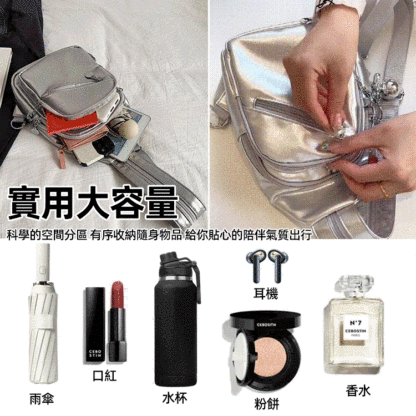 多背法軟皮雙肩包