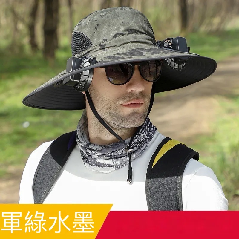 SL-太陽能款雙風扇漁夫帽