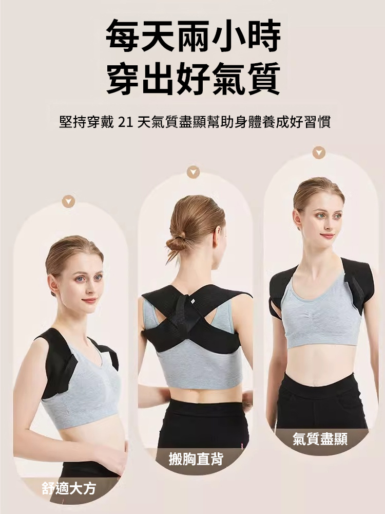 【明星體態秘密】全新駝背矯正帶