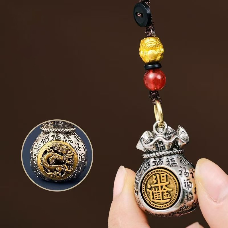 【招財聚財】十二生肖日進鬥金百福錢袋