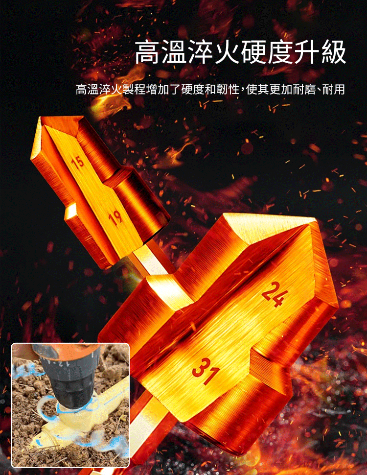 【一秒開孔】德國PPR階梯鑽頭