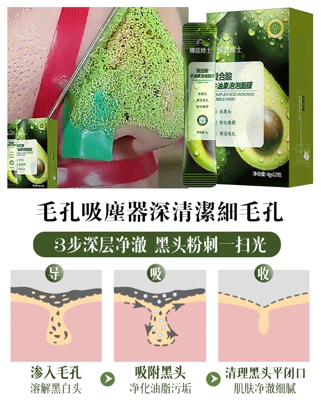 深層清潔牛油果面膜