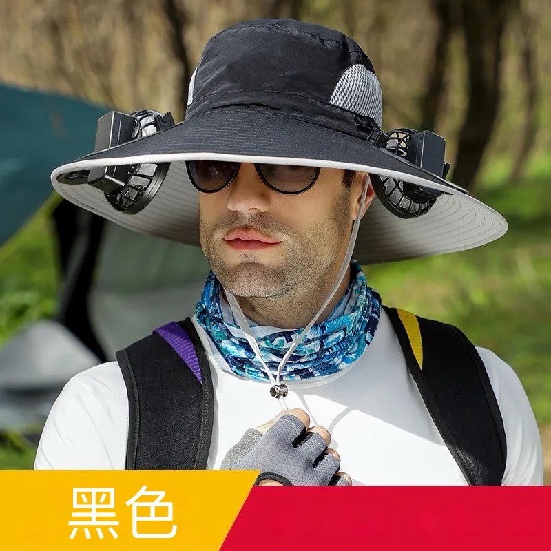 SL-太陽能款雙風扇漁夫帽