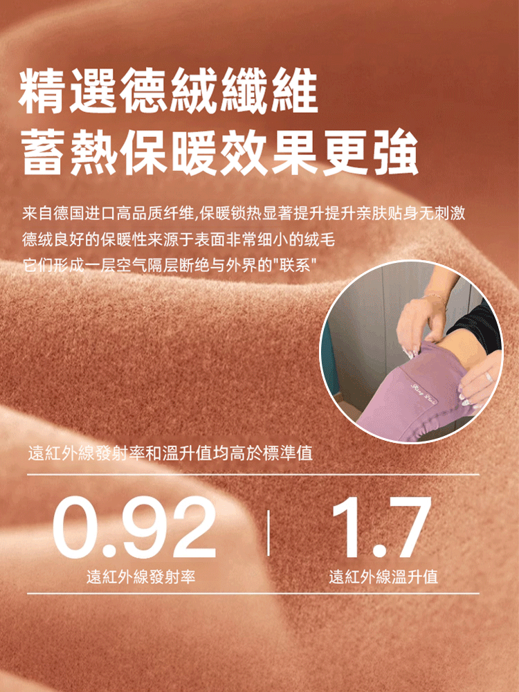 口袋德絨蠶絲護膝蓋保暖老寒腿