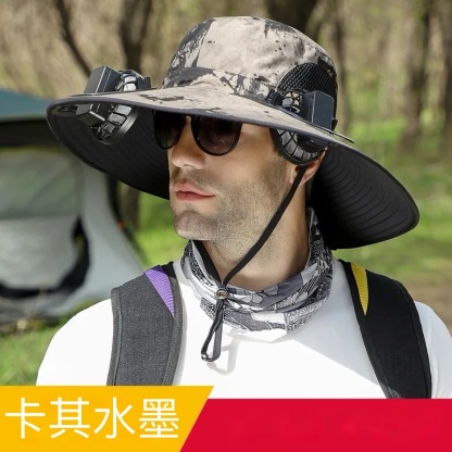 SL-太陽能款雙風扇漁夫帽 