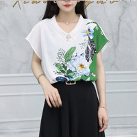 印花時尚翻領衫衣