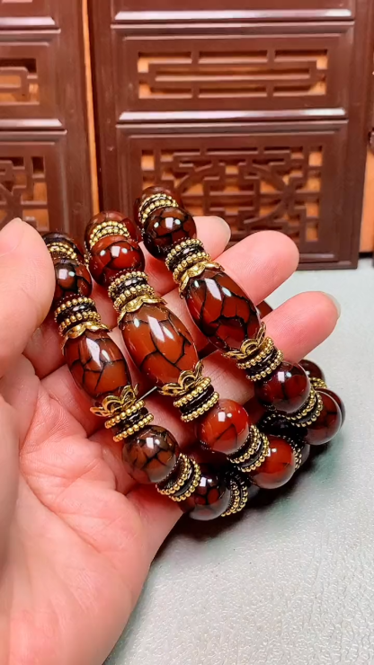 龍鱗紋瑪瑙手鏈