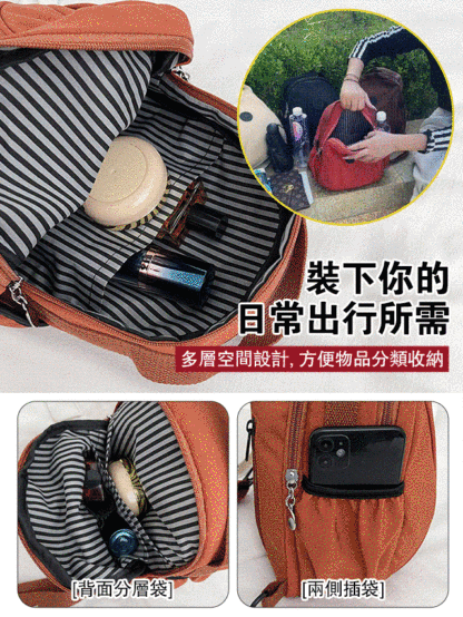 多背法輕便雙肩包