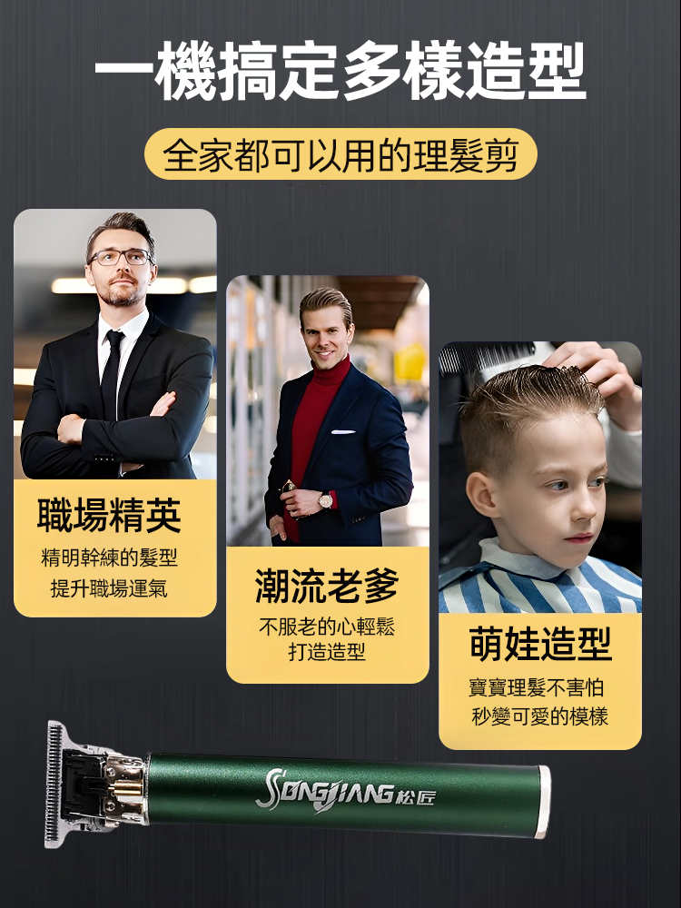 專業級電動充電理發套裝