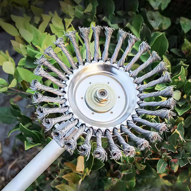 鋼絲除草輪割草機頭