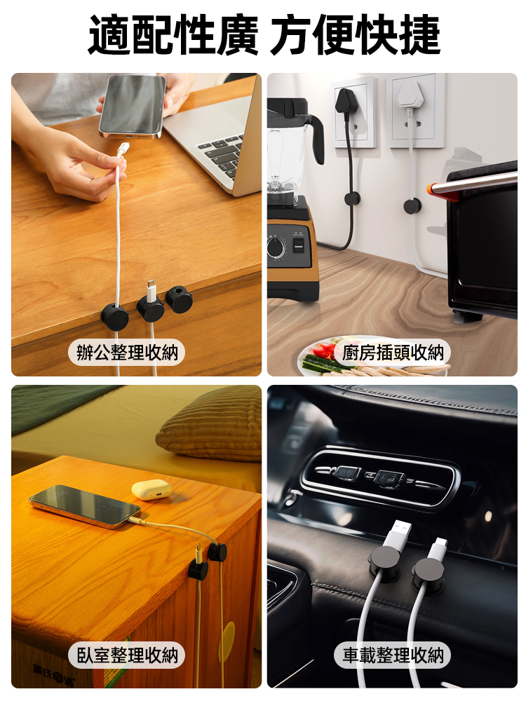 磁吸式旋轉理線器